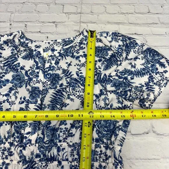 Maeve by Anthropologie Somerset Blouse Top Shirt Size Medium Floral Boho D064 -4 - Picture 3 of 13